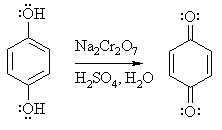oxidation of a 1,4-dihydroxybenzene